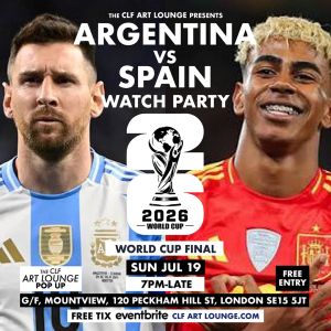 Spain Vs Argentina - World Cup Final Watch Party (Free Entry) — event image